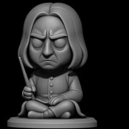 Harry Potter Chibi 3D Printable Collection – Full Set of 8 Characters 3d model