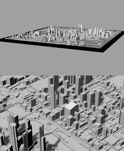 MELBOURNE, Skyline 3d map 3d model