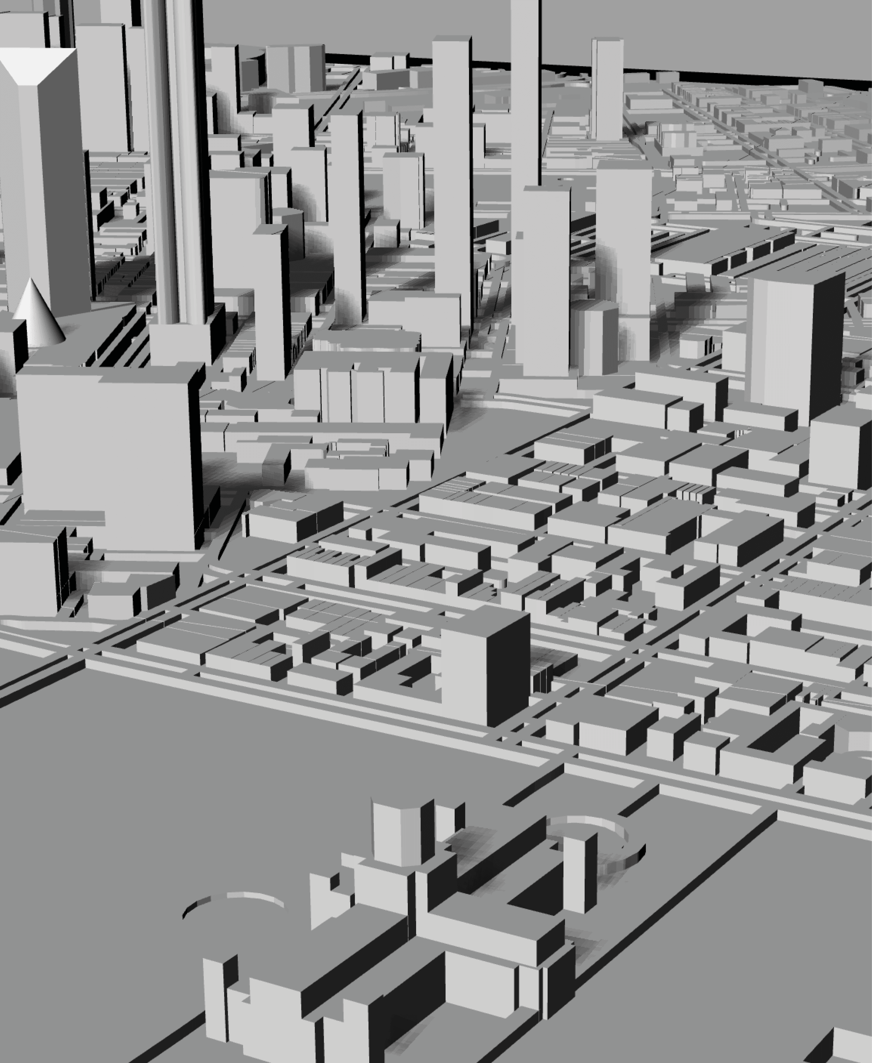 MELBOURNE, Skyline 3d map 3d model