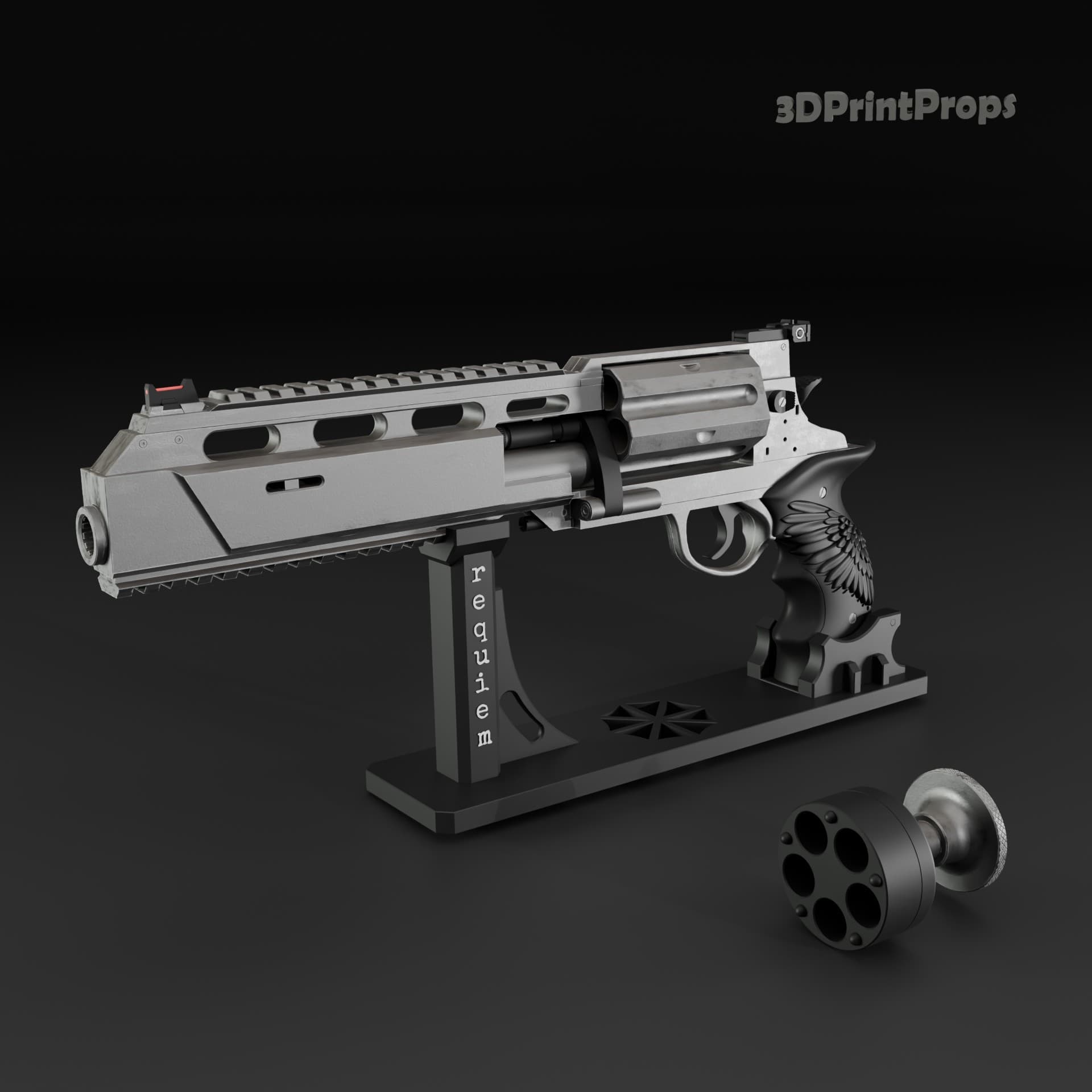 Resident Evil Requiem Revolver - 3D Model For 3D Printing 3d model