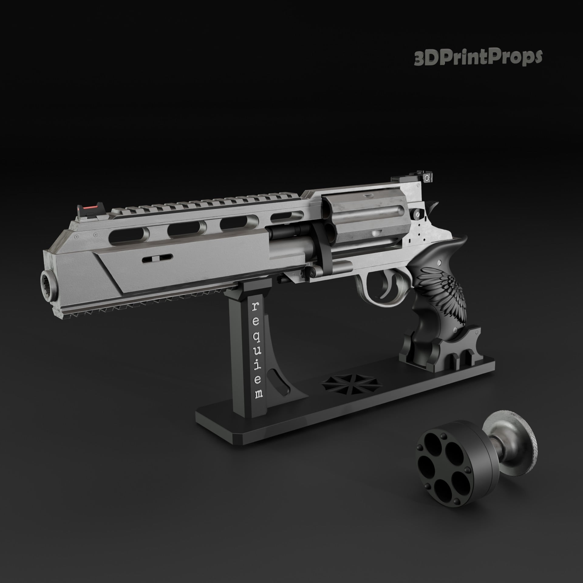 Resident Evil Requiem Revolver - 3D Model For 3D Printing 3d model
