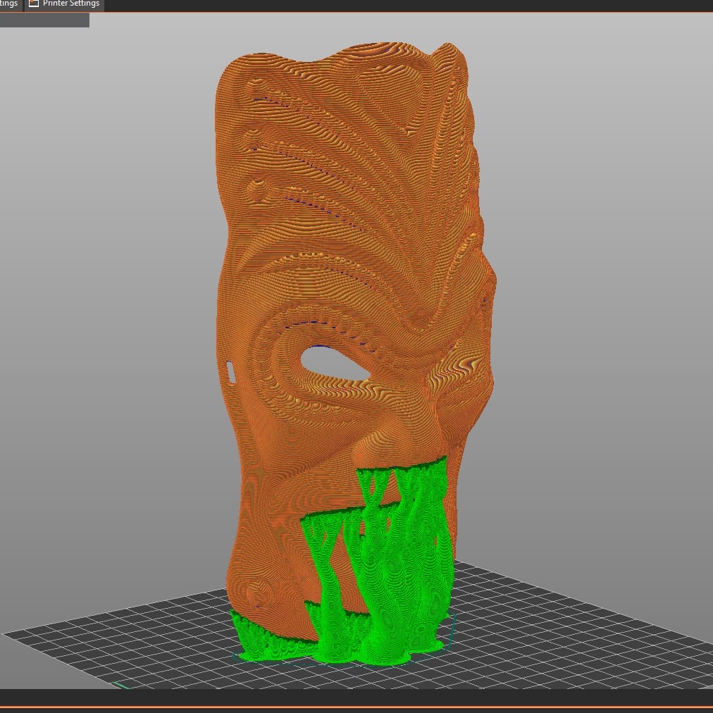 Decorative wall mask 3d model
