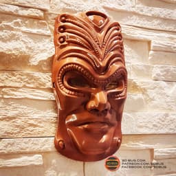 Decorative wall mask 3d model