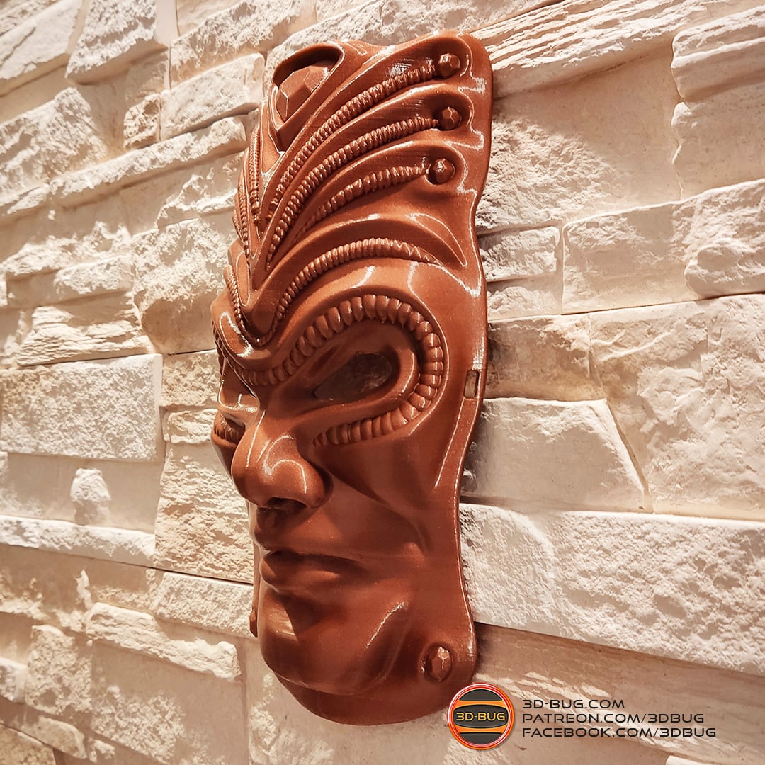 Decorative wall mask 3d model