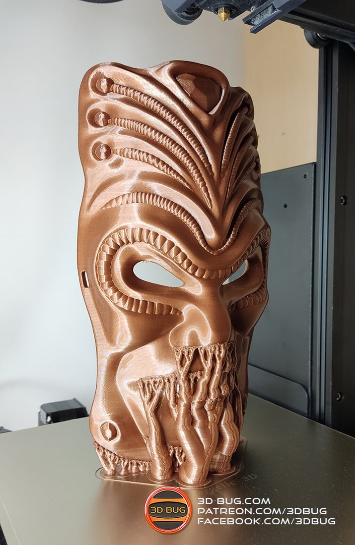 Decorative wall mask 3d model