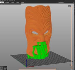 Decorative wall mask 3d model