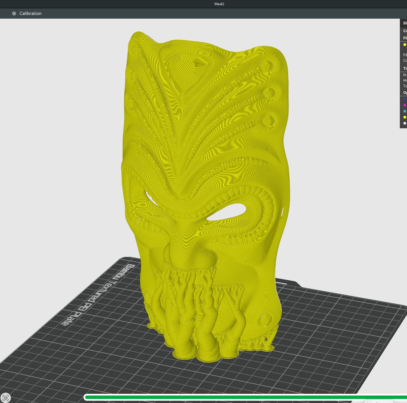 Decorative wall mask 3d model