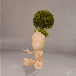 Baby Groot Pot 3d model