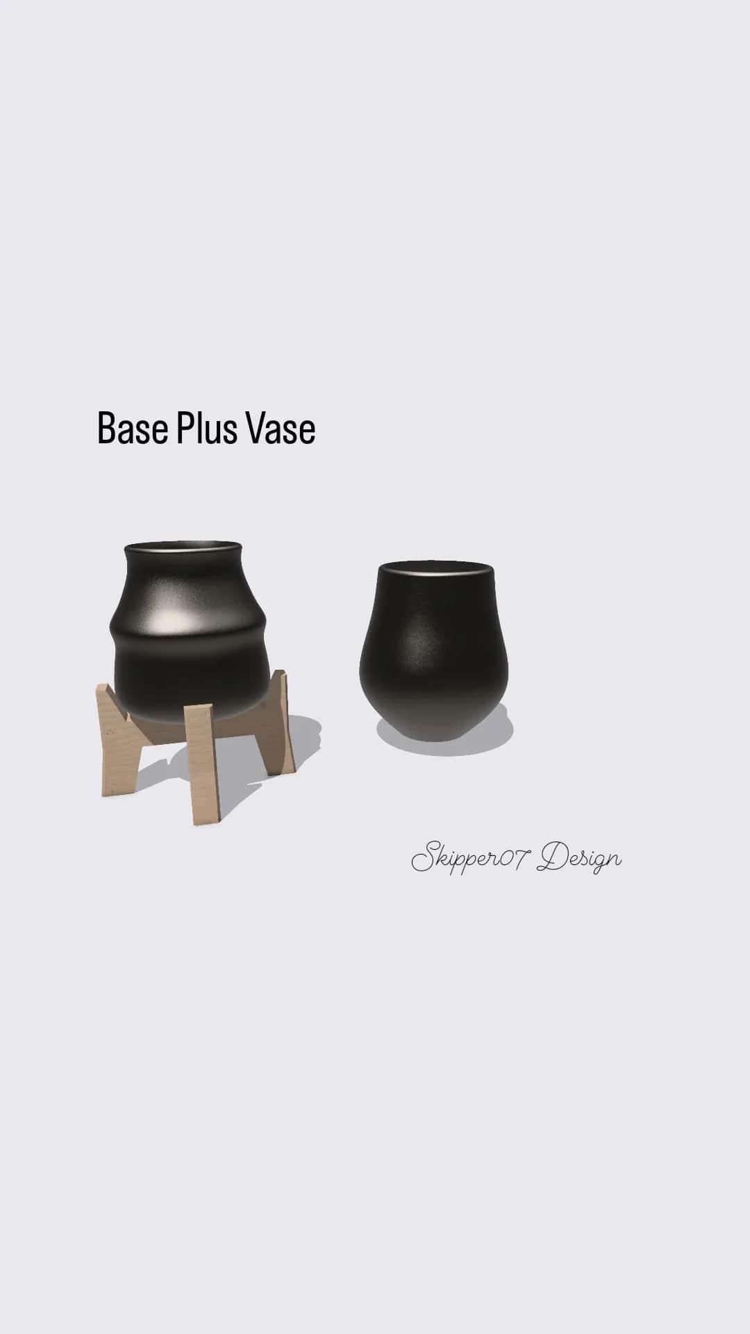 Base Plus Vase  3d model