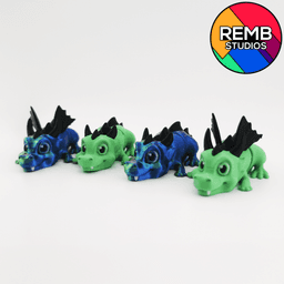 Articulated Baby Dragon | Flexi Baby Dragon 3d model