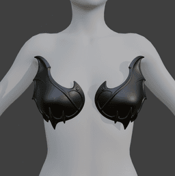 Batwing Armor Cups 3d model