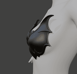 Batwing Armor Cups 3d model