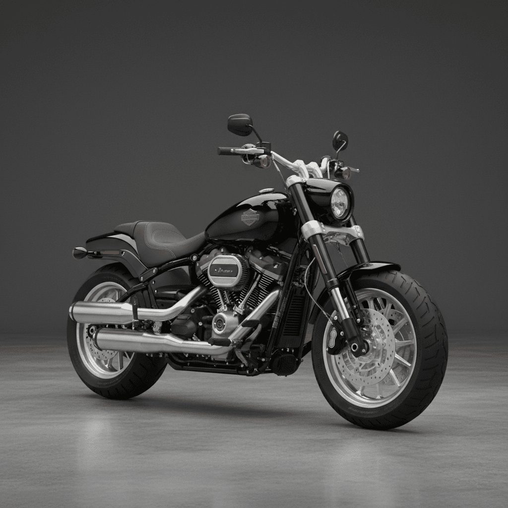 Harley Davidson FatBob Muscle Cruiser 3d model
