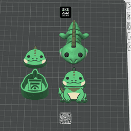 The Complete Iguana Fidget Pack 3d model