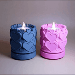 Fidget Spinner Valentine's Tealight 3d model