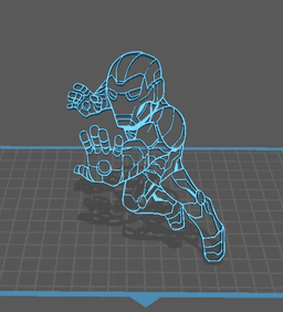 Silhouette Iron Man - Marvel 3d model