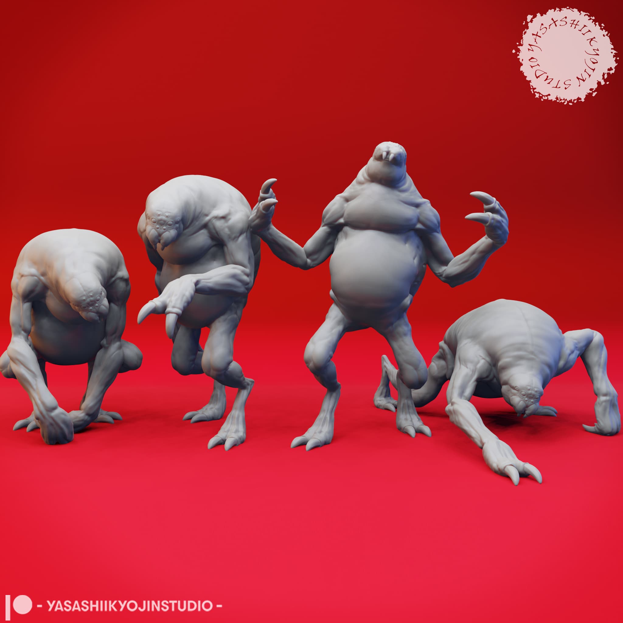 Ettercap Cluster - Tabletop Miniature (Pre-Supported) 3d model