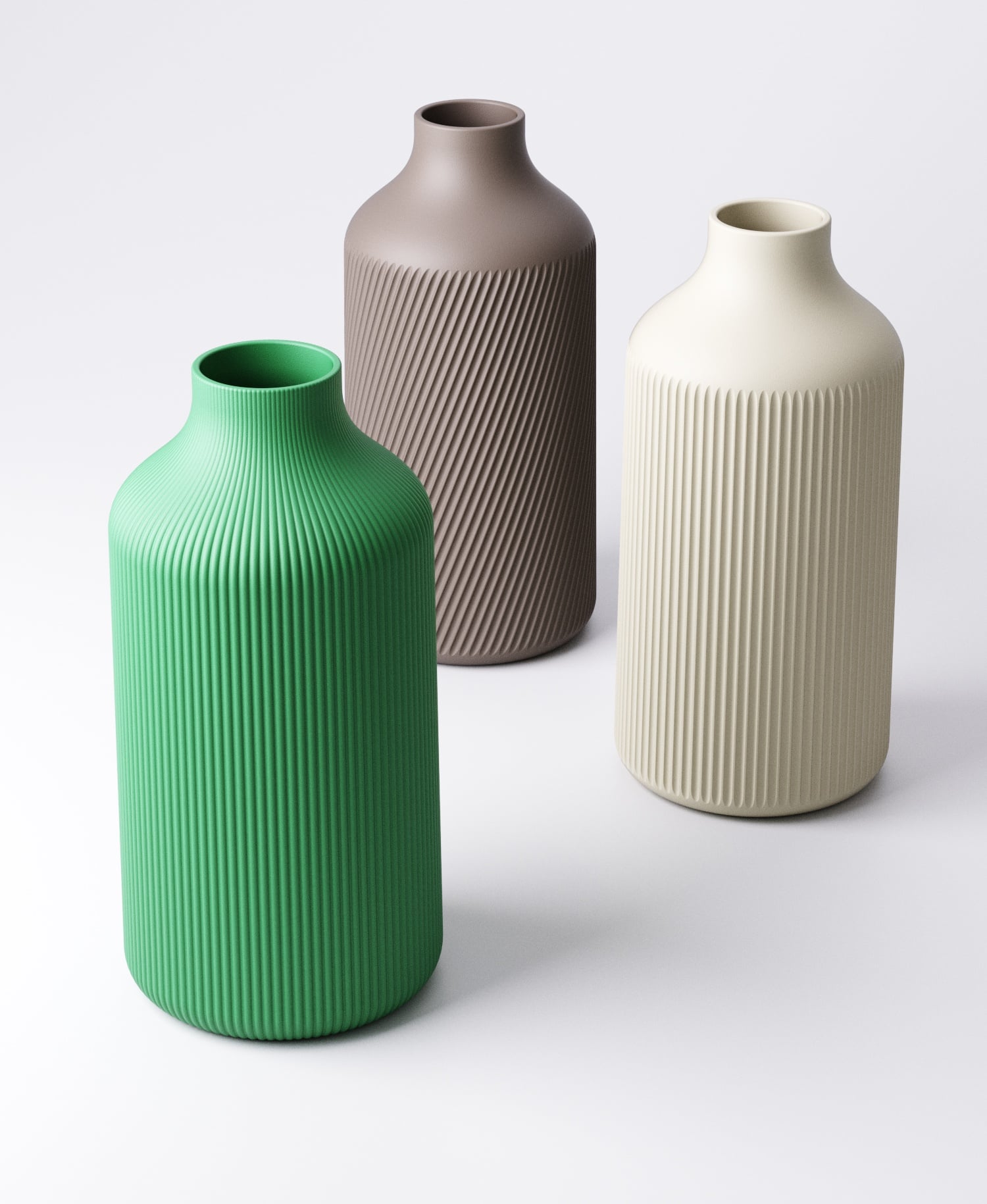 Vase Type 3 (Includes Three Styles) 3d model