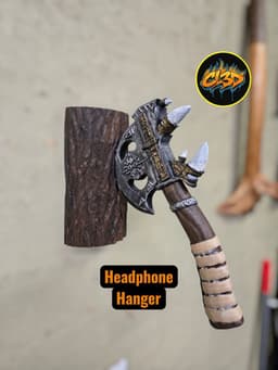 Hieroglyph Axe Headphone Hanger 3d model
