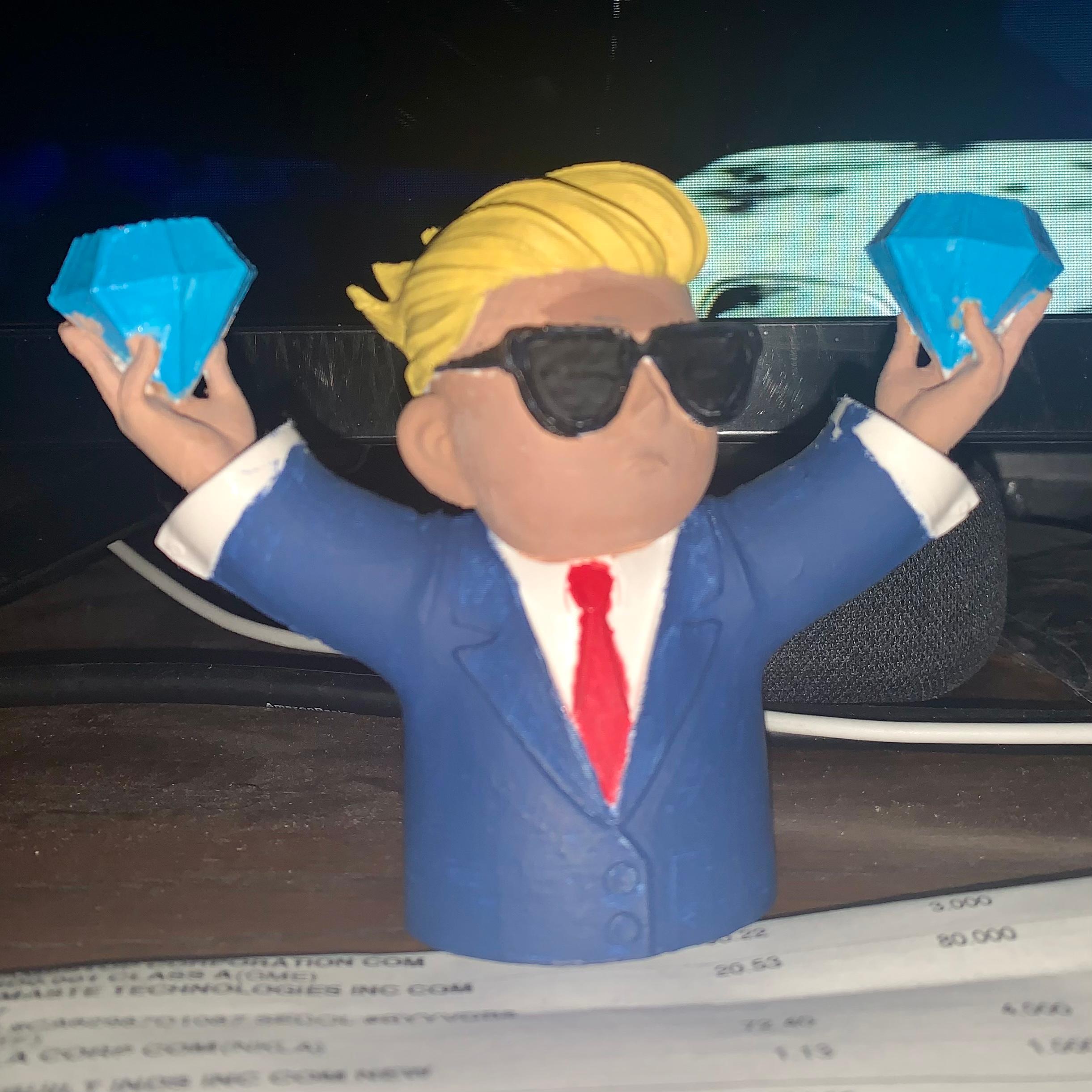 Wallstreetbets Diamond Hands - GME to the moon 💎🤲 - 3d model
