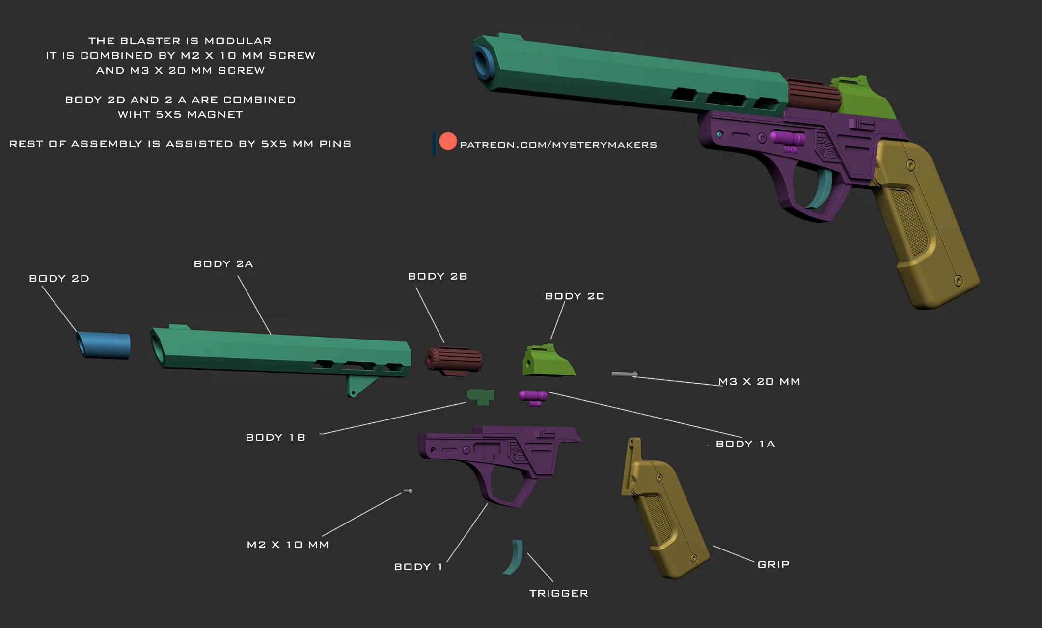 LW896 modular 3d model