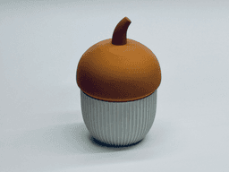 Ribbed Acorn Container 3d model
