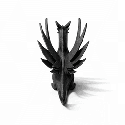 ABSTRACT DRAGON SCULPTURE / GOTHIC DECOR / SHELF SCULPTURE DECOR / MODERN DRAGON SCULPTURE 3d model