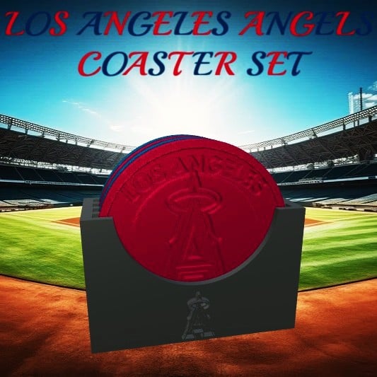 Los Angeles Angels Coaster Set (MLB) 3d model