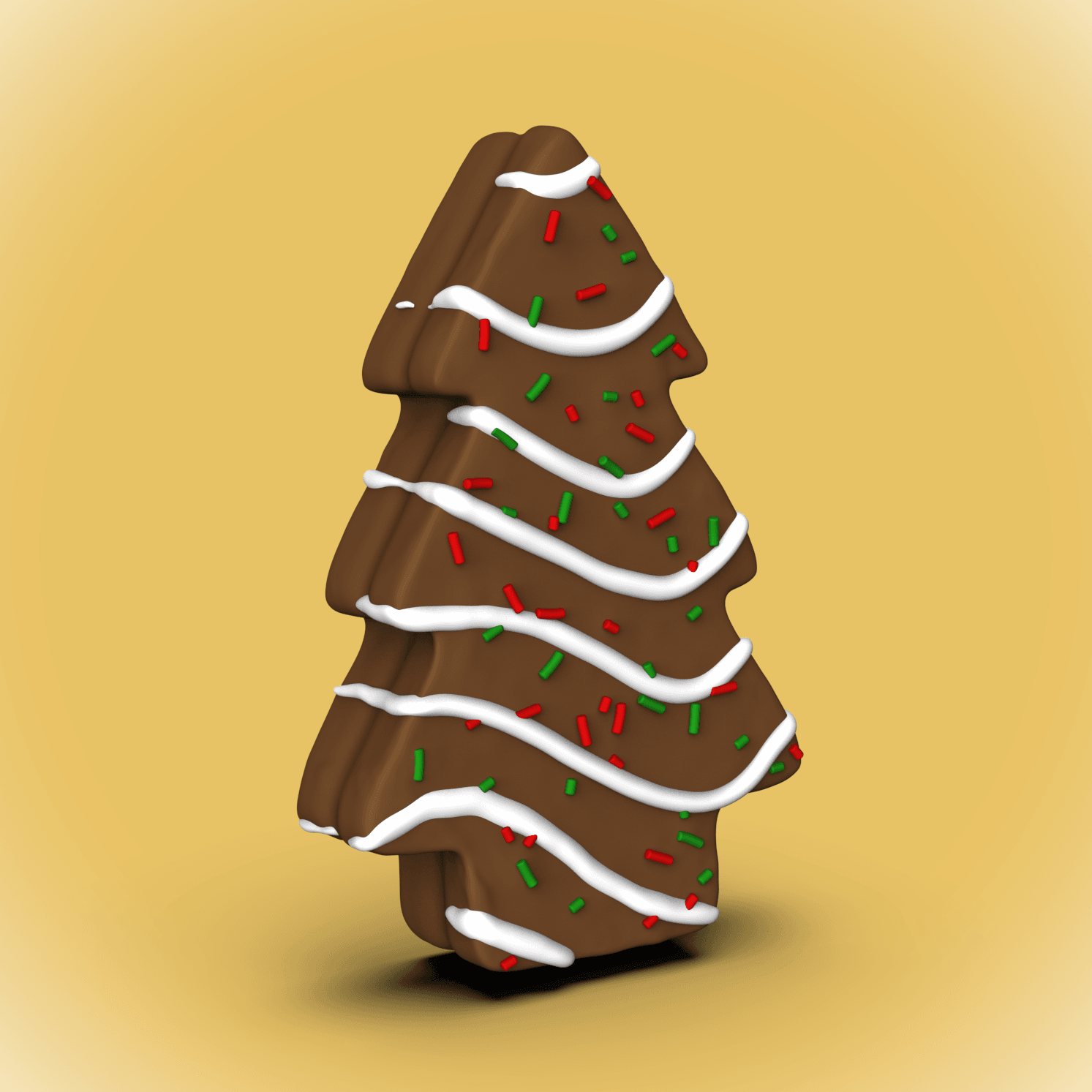 Little Debbie Chocolate Tree Keychain/Decor (+MMU) 3d model