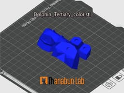 Low Poly Dolphin Magnet Puzzle (No supports, no AMS) 3d model