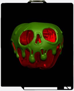 poison apple ice cream pint holder 3d model