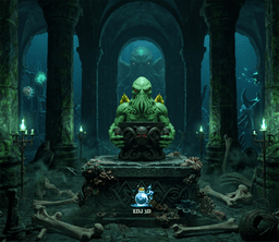 Cthulhu Ritual Offering Bowl - Gothic DnD Decor 3d model