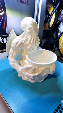 Cthulhu Ritual Offering Bowl - Gothic DnD Decor 3d model