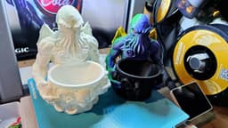 Cthulhu Ritual Offering Bowl - Gothic DnD Decor 3d model