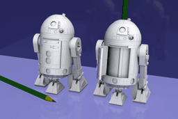 R2-D2 Anspitzer-Spicker - Rendering - 3d model