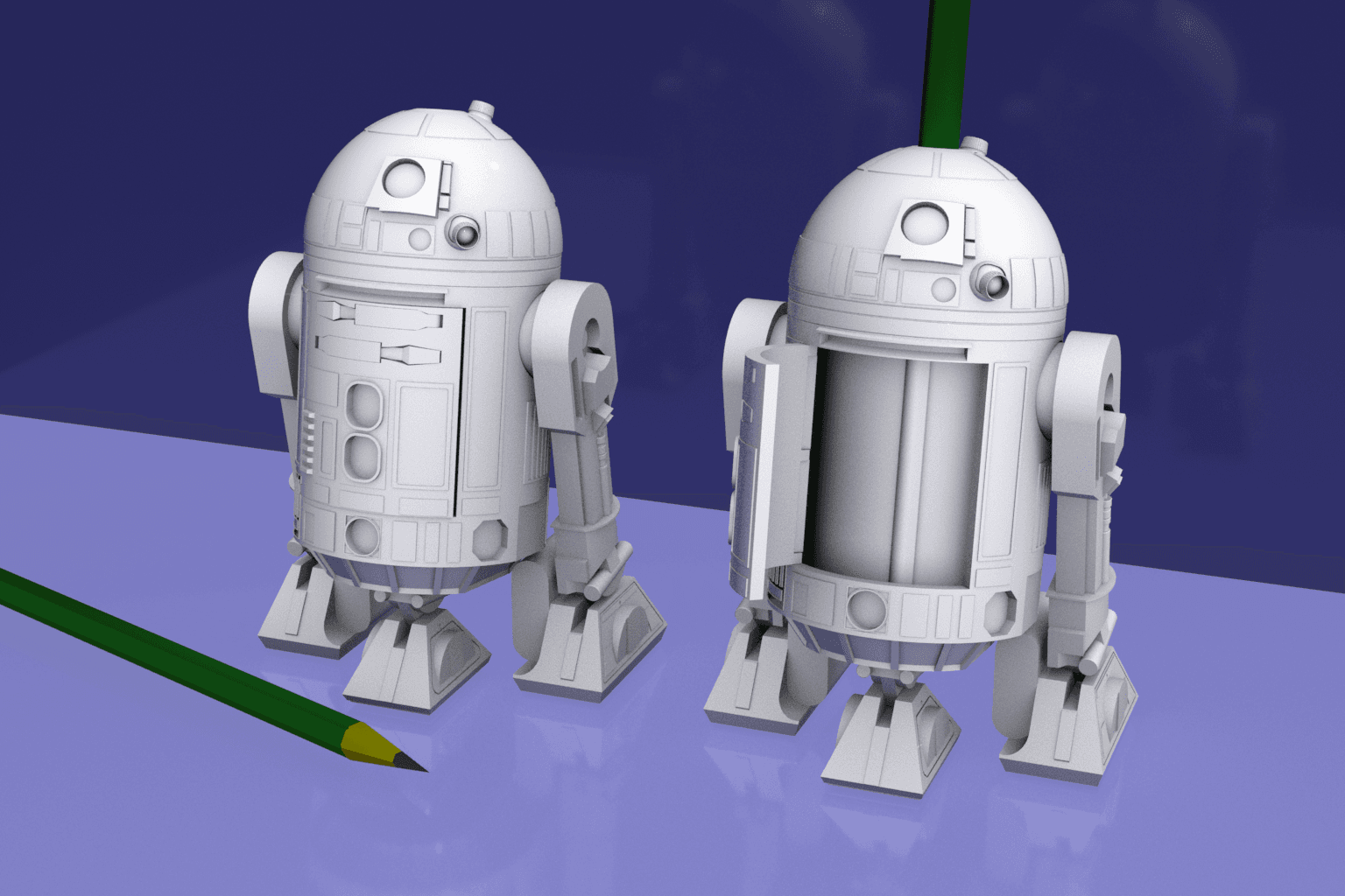 R2-D2 Anspitzer-Spicker 3d model