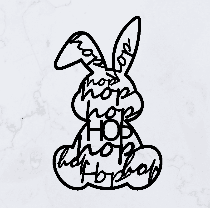 Bunny Decoration 3d model