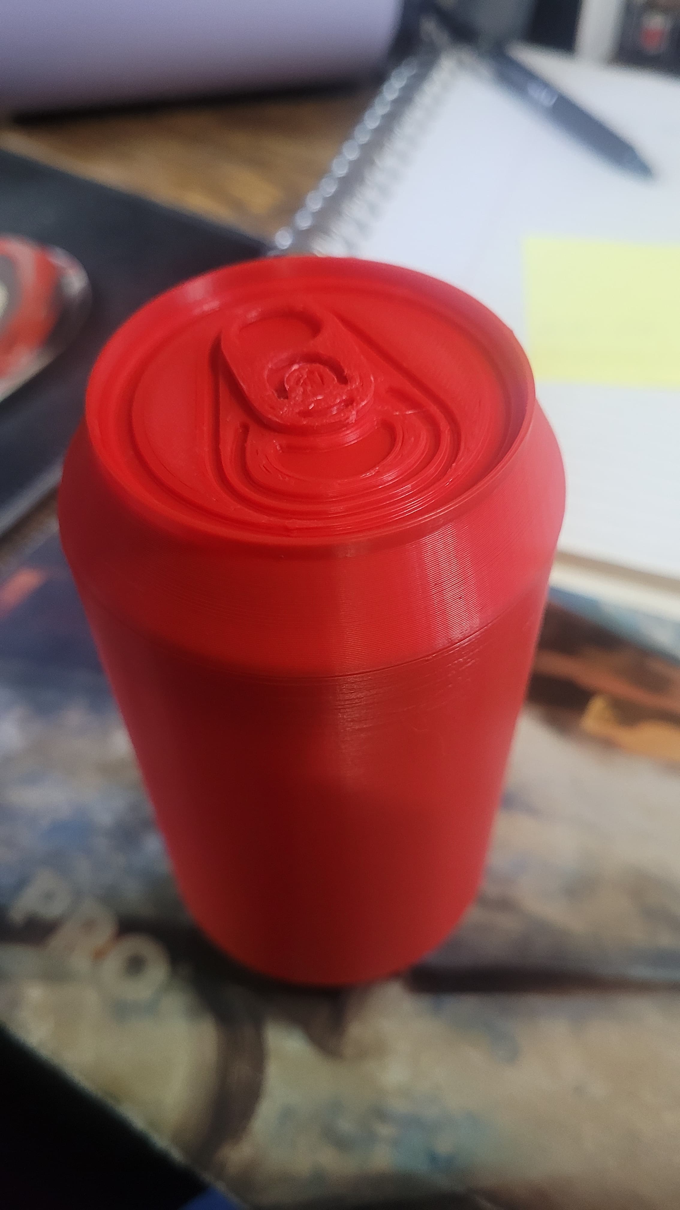 Made with Elegoo True Red PLA, Can't get tab to snap in, kind of loose. Body and lid are like butter though