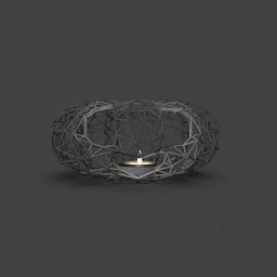 Halloween Jack-O Lantern Wire Art Home Decor Sculpture for tea light - 3D file for resin printing 3d model