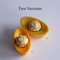 Chinese Yuan Bao-Inspired Ferrero Rocher Holder 3d model