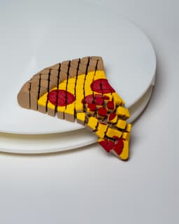 Floppy Pizza - Articulating flexi food 3d model