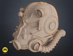 Fallout T60 Helmet – live action series 3d model