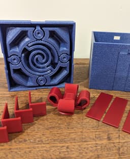 Printed in @FilamentOne Glint Blue and @FilamentPM Pearl Red 3d model