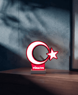 Türk Bayrağı Lightbox - Flag of Turkey 3d model