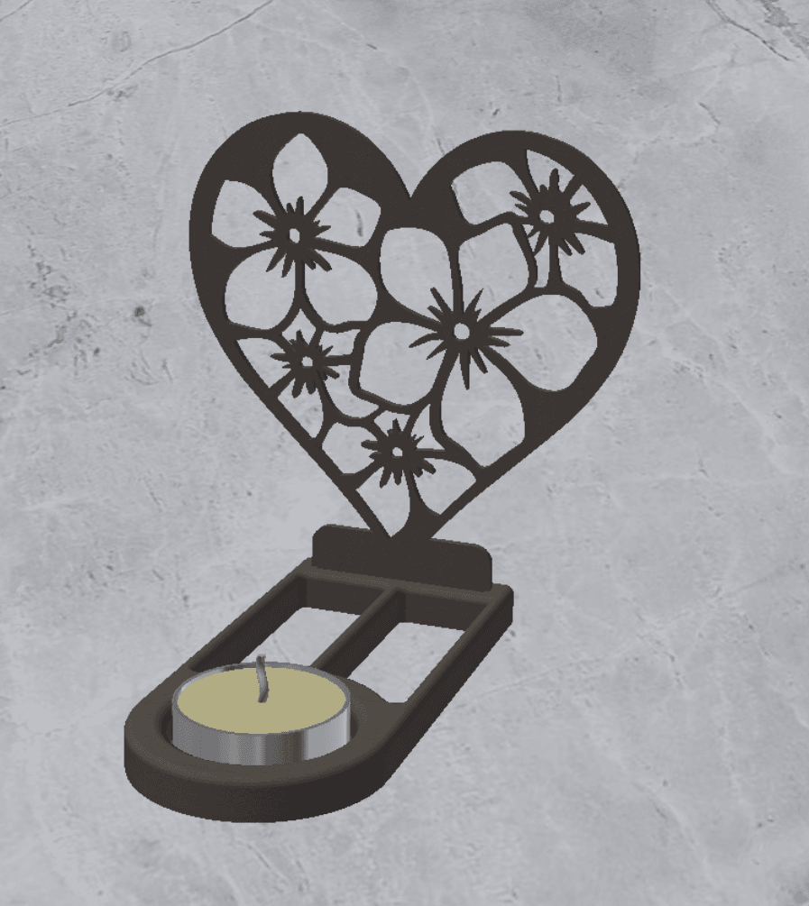 Candle Holder Decoration 3d model