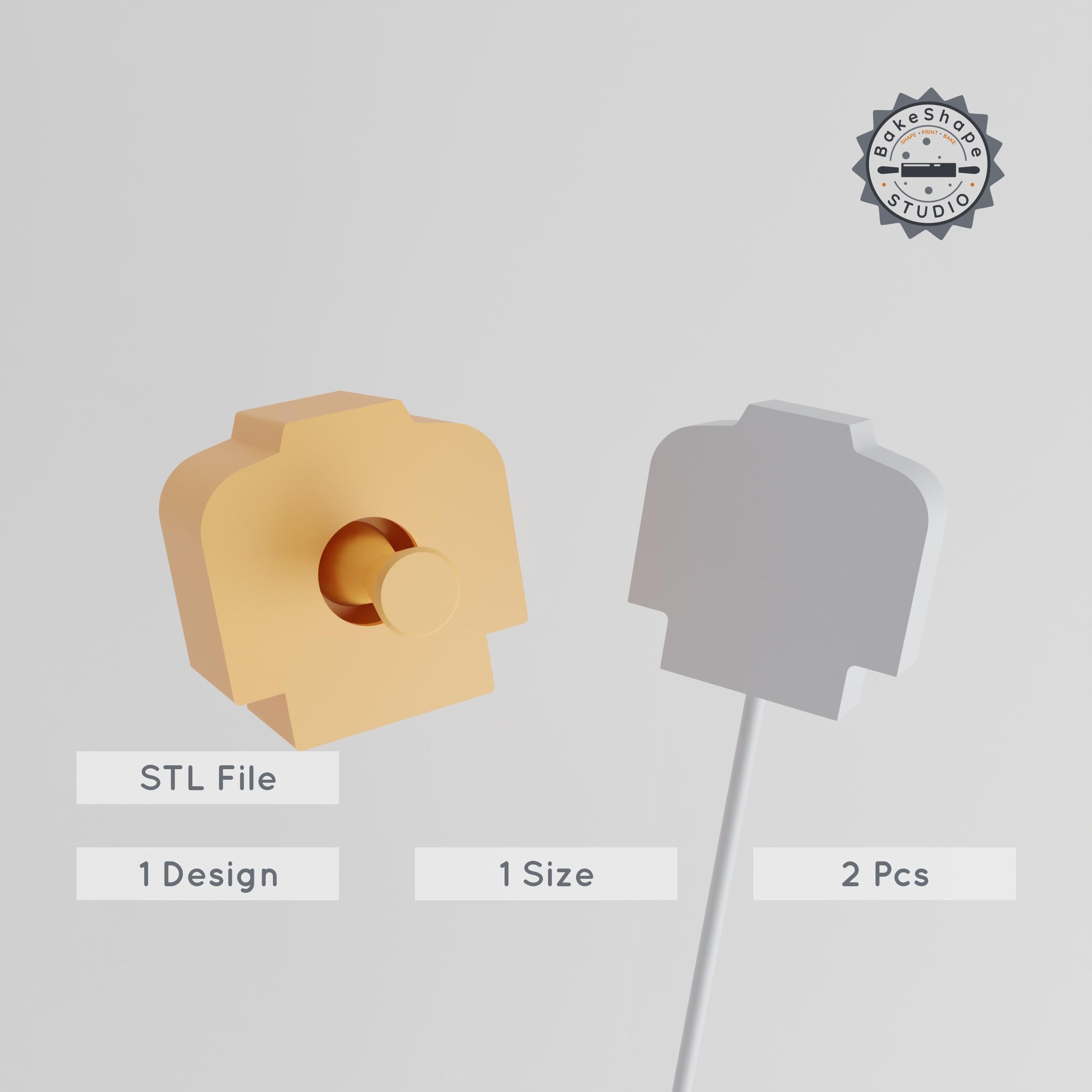 Dress Cake Pop Mold, Fashion Garment Design, 2-Piece Set for 3D Printing PRODUCT_4533 3d model