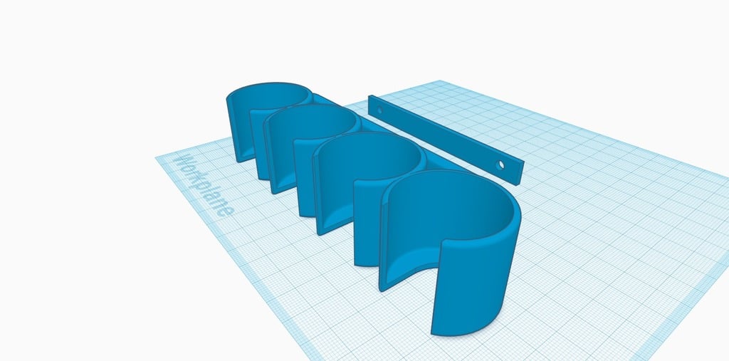 Acrylic paint holder 3d model