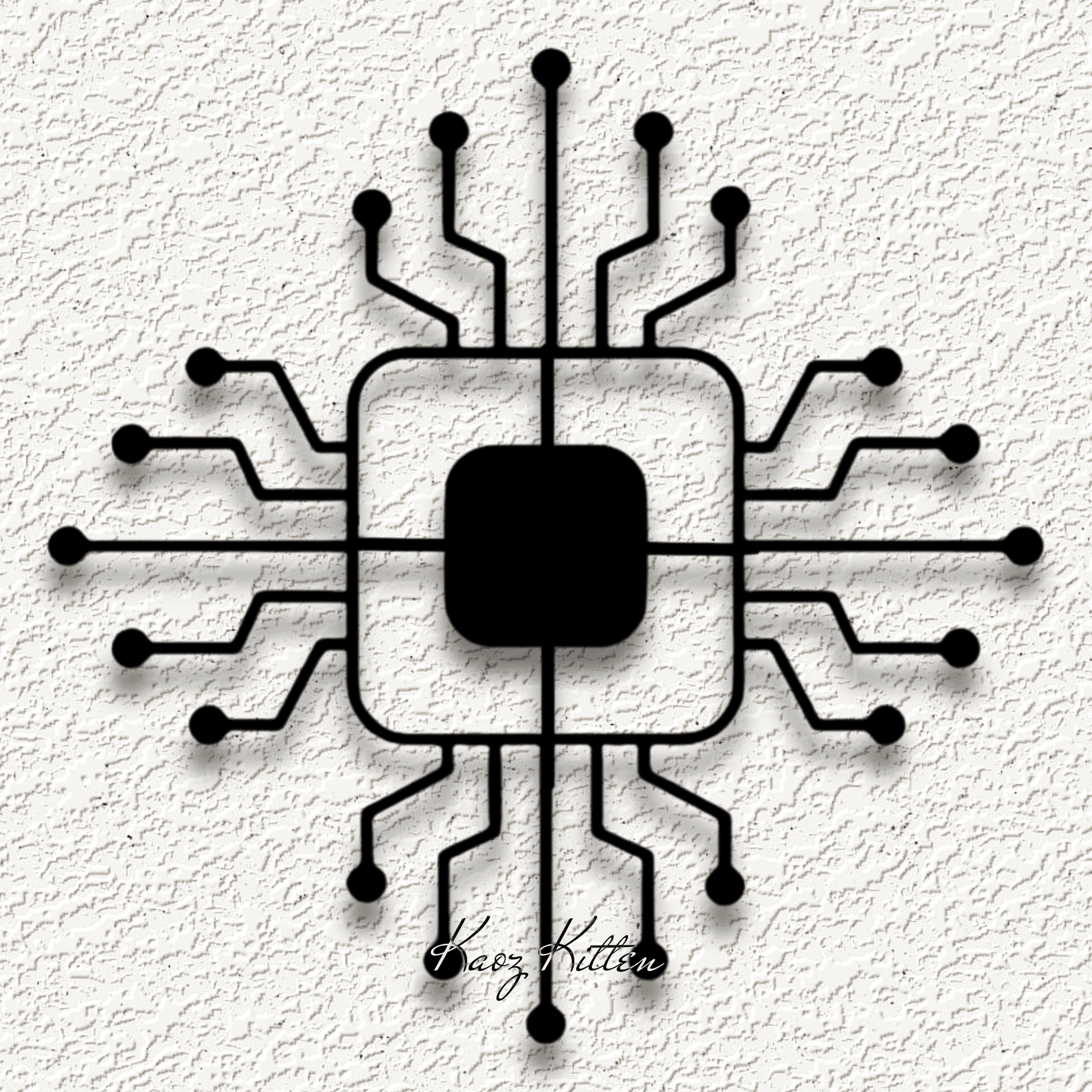 circuit board electronic WALL ART HOME DECOR 3d model