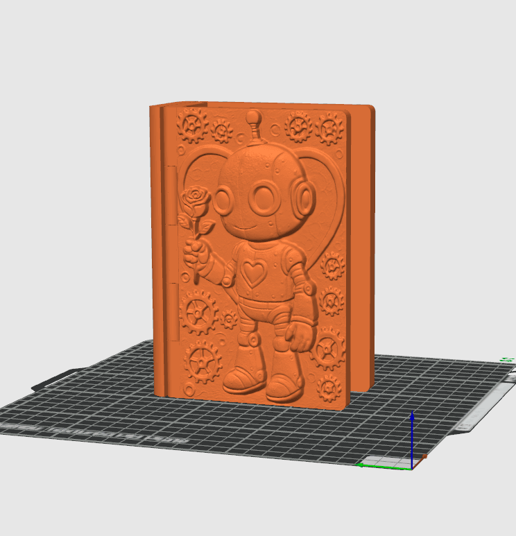 Steampunk Robot Book Box 3d model