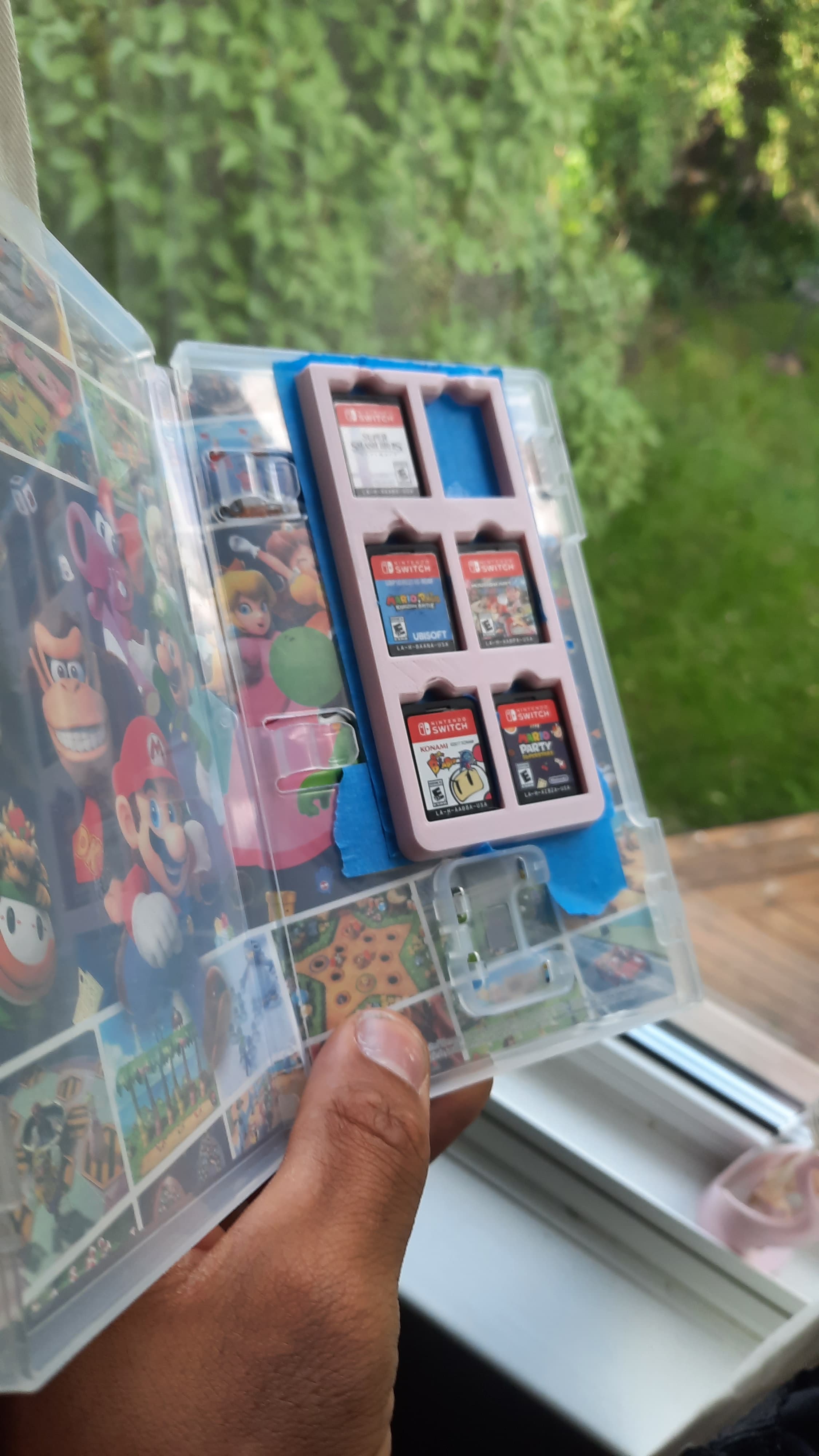 nintendo switch game holder (holds 6) 3d model